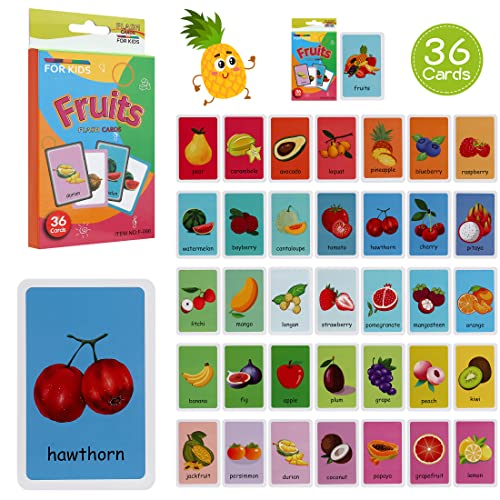 Tarjetas Flash Juguetes de Aprendizaje para Niños Pequeños 2 3 4 Años, 144 páginas, Educativas Ingles Aprendizaje de Frutas, Colores, Animales, Juguetes Regalo Educativo Preescolar para niños