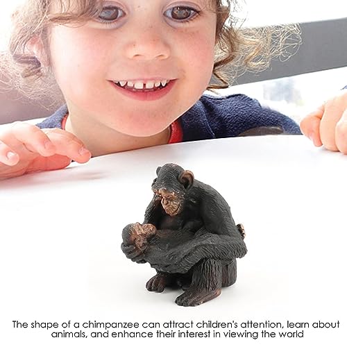 Teksome Figura de chimpancé,Figuras Modelo chimpancé | Juego de colección de Animales, Animales de la Selva para Cocina, Restaurante, decoración de Hotel