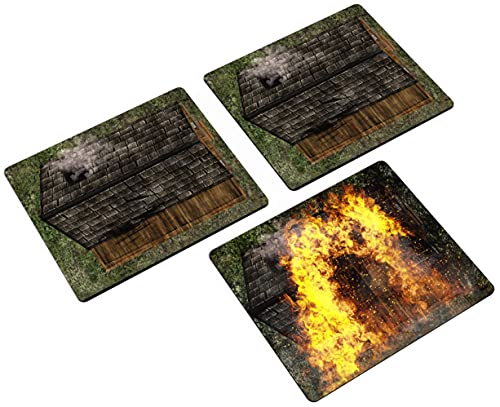 Terreno 2D - Casas para Warmachine & Hordes, Warhammer 9th Age y Otros Juegos en Miniatura y RPG