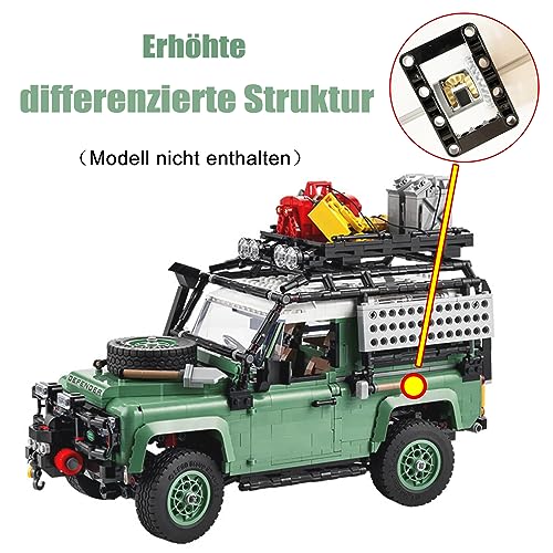 TETK Para Lego 10317 Land Rover Defender 90 Classic Super Motor y Mando a Distancia Upgrade Kit, Navidad, Compatible con Lego 10317 (Modelo no Incluido)