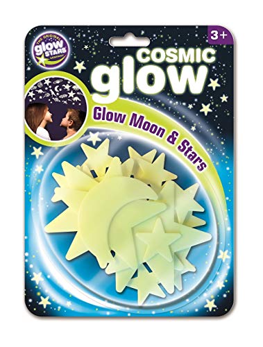 The Original Glow Stars Company Brainstorm B8600 Cosmic Glow Moon and Stars