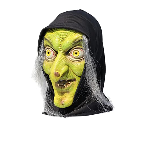 thematys Creepy Fairy Tale Látex Horror Masks | Lobo | Bruja | Rey de la Noche | Alien | Cráneo | Zombie | Carnaval | Disfraces | Halloween | Cosplay | Máscara de cara completa | Talla única | Adulto