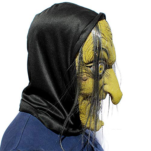 thematys Creepy Fairy Tale Látex Horror Masks | Lobo | Bruja | Rey de la Noche | Alien | Cráneo | Zombie | Carnaval | Disfraces | Halloween | Cosplay | Máscara de cara completa | Talla única | Adulto