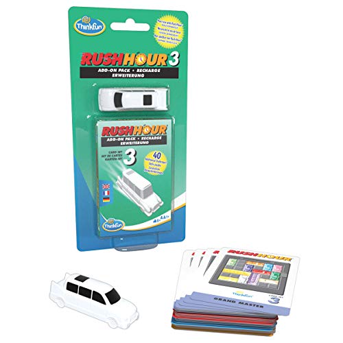 ThinkFun - 76452 - Rush Hour 3 - Kit de ampliación para la Hora Original Rush Hour. Complemento para aún más diversión para niños y niñas a Partir de 8 años