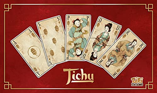 TIKI Editions Tichu - Versión Exclusiva en Formato Tarot - Hermosas Ilustraciones - Una Necesidad para los Amantes de los Juegos de Pliegues en Equipo