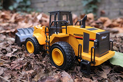 Top Race Calidad Modelos de fundición a presión Vehículos de construcción de metales pesados Tractor de juguete, escala 1:40, cargador frontal, TR-213D