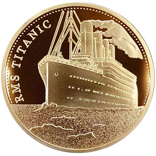 TOSSPER Barco Titanic Coin Conmemorativo Incidente Titánico Recoger BTC Bitcoin Arts Regalos Decoración del Hogar