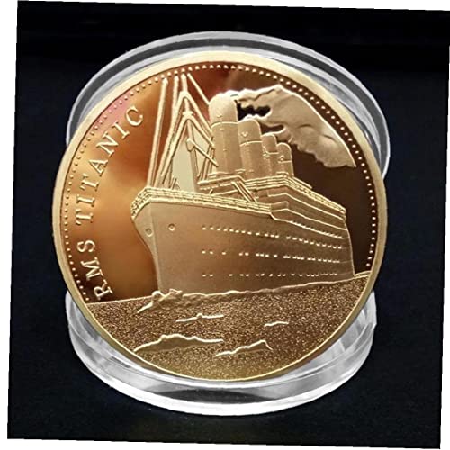 TOSSPER Barco Titanic Coin Conmemorativo Titanic Incidente Recoge Monedas Artes Regalos Decoración del Hogar