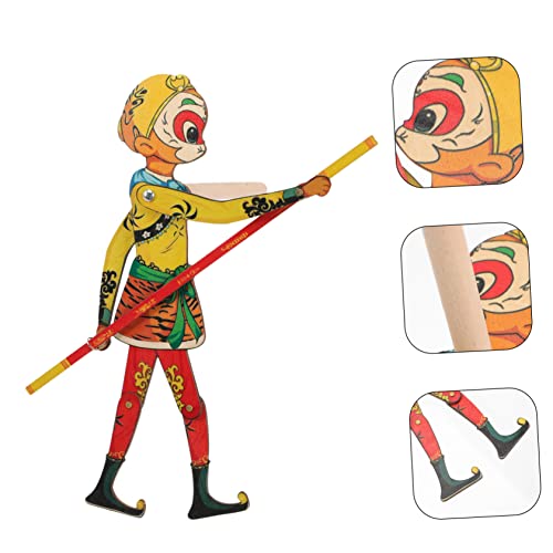 Toyvian 4 Juegos Viaje Al Oeste Títeres De Sombras Educativos para Niños Historia Clásica China Marionetas De Mano Viaje Al Oeste Títere Chino Tradicional Títeres De Sombras Madera