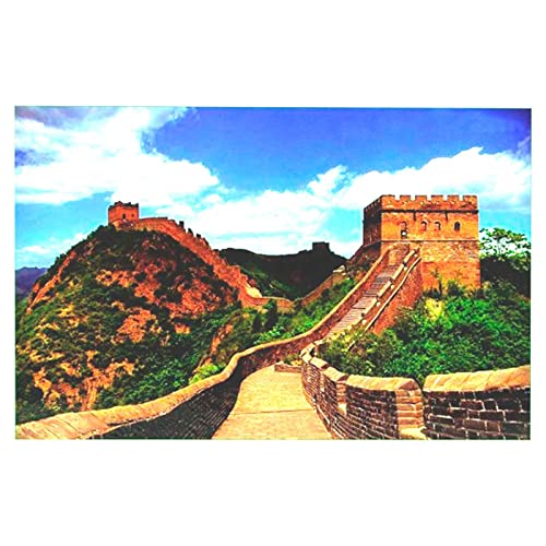 Tradineur - Puzzle/Rompecabezas de 1000 Piezas - Diseño de la Muralla China - Fabricación en cartón - Tamaño: 50 x 75 cm