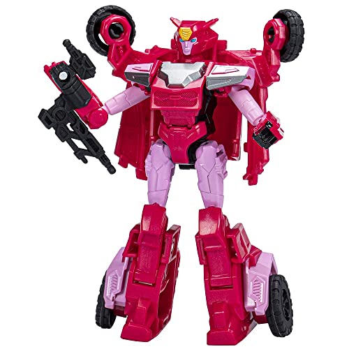 Transformers Toys EarthSpark Warrior Class Elita-1 Figura de acción, 5 Pulgadas, Juguetes Robot para niños a Partir de 6 años