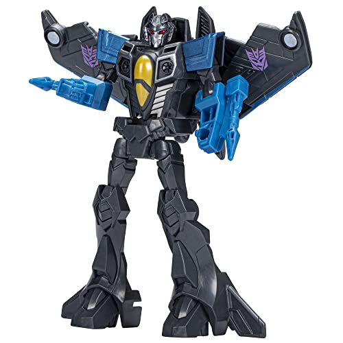Transformers Toys EarthSpark Warrior Class Skywarp Figura de acción, 5 Pulgadas, Juguetes Robot para niños a Partir de 6 años