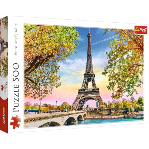 Trefl 916 37330 Romantisches EA 500 Teile, Premium Quality, für Erwachsene und Kinder AB 10 Jahren 500pcs Romantic Paris, Coloured