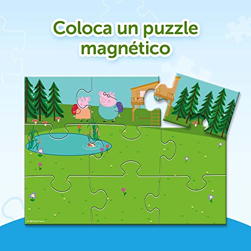 Trefl Magnéticos con Imanes de Colores, Tarjetas de Inspiración de Escenas con Personajes de Peppa Pig, para Niños a Partir de 3 Años puzzle set, juegos, 270 x 200 mm (93164)
