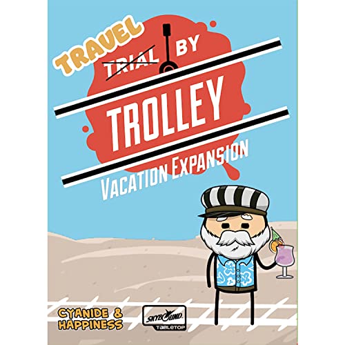 Trial By Trolley: Expansión de vacaciones – Skybound, juego de fiesta de dilemas morales y asesinato de carrito, a partir de 14 años, 3-13 jugadores,