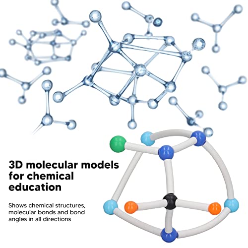Tyenaza Kit De Modelo Molecular 3D Colorido: Estructuras Micromoleculares para Involucrar El Aprendizaje De Los Estudiantes