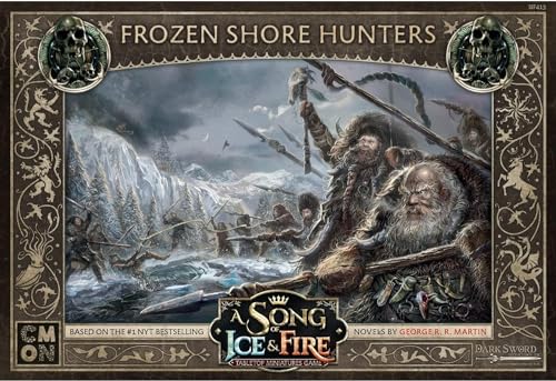 Una canción de hielo y fuego Miniaturas de mesa War Frozen Shore Hunters Unit Box,Juego de estrategia para adolescentes y adultos,Tiempo de juego promedio de 45 a 60 minutos,Hecho por CMON