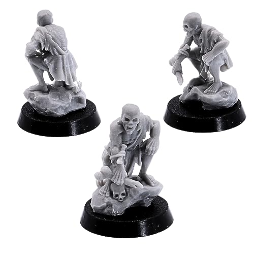 Undead Ghoul - Miniaturas de 32 mm para juegos de guerra de mesa, figura de horda zombi, monstruo de criatura malvada