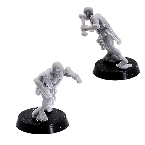 Undead Ghoul - Miniaturas de 32 mm para juegos de guerra de mesa, figura de horda zombi, monstruo de criatura malvada