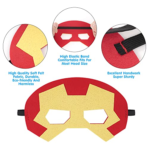 URAQT Mascaras Superheroes para Niños de Fieltro