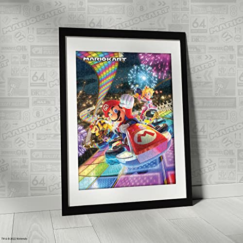 USAopoly- Mario Kart Rainbow Road Rompecabezas de 1000 Piezas, Super, Multicolor (PZ005-734-002200-06)