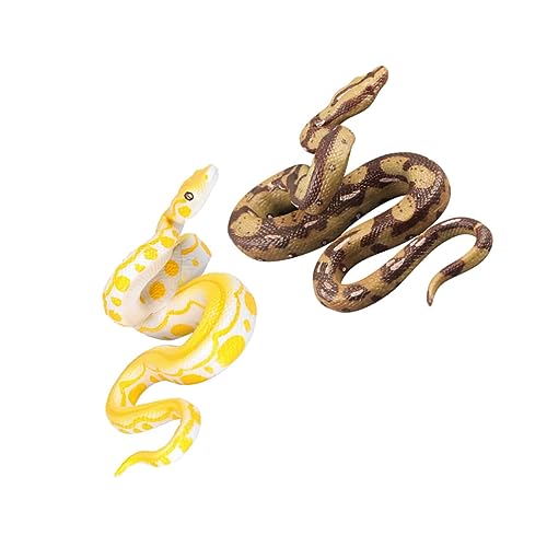 Vaguelly Serpiente Modelo 4 Piezas Broma De Serpiente De Goma para Niños Caca Falsa Modelo De Serpiente Artificial Serpiente De Juguete Serpientes Rayan Juguetes para Niños Accesorio De