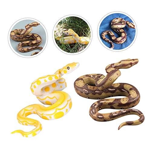 VICASKY 4 Piezas Modelo Serpiente Bromas De Los Inocentes para Niños para Niños Accesorios De Serpiente Juegos para Niños Serpientes De Goma Estatua De Serpiente Decoración Figura De