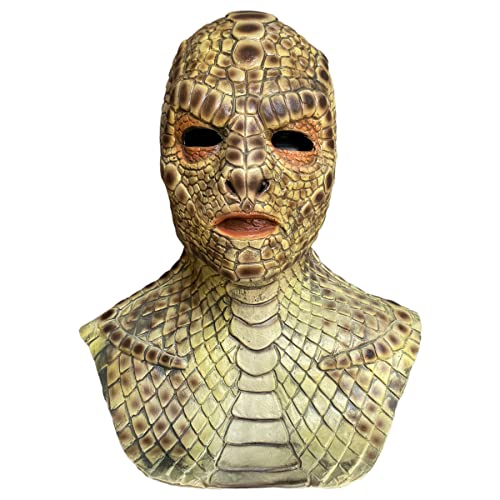 Viper - Máscara de látex de terror para cosplay, producto de Halloween, serpiente, monstruo, serpiente, dios, serpiente, espíritu, terror, cosplay, máscara de terror para Halloween, carnaval, fiesta
