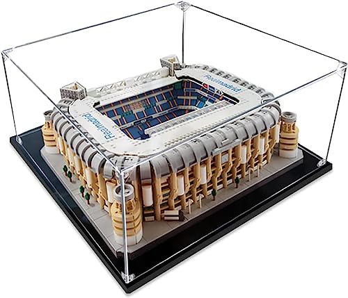 Vitrina para (Estadio Real Madrid Santiago Bernabéu) modelo de bloques de construcción, vitrina de acrílico para Lego 10299 (no incluye bloques de construcción)(3mm)