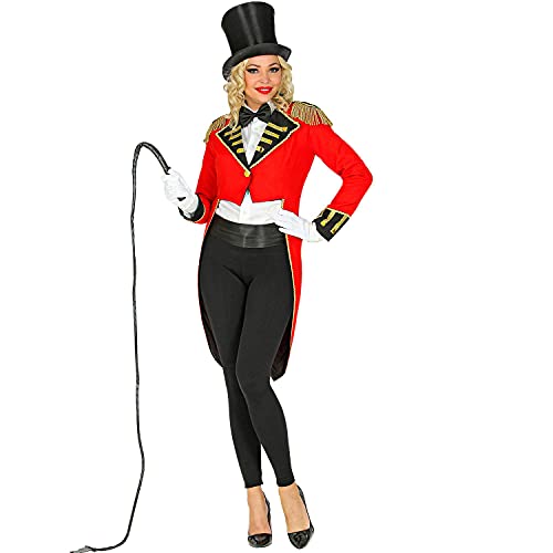 W WIDMANN-48462 Showgirl Widmann-Disfraz de Director de Circo, Frack, para Mujer, Carnaval, Fiesta temática, Multicolor, Medium (48462)