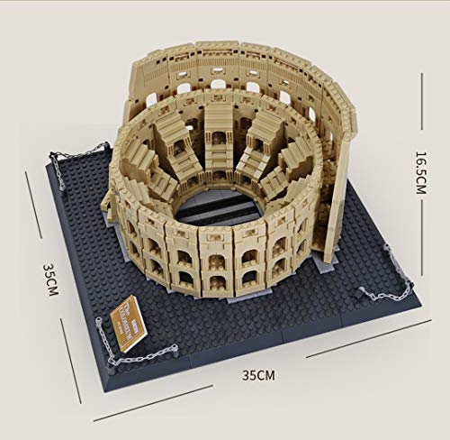 WANGE Modelo de Arquitectura de Montaje con Bloques. Coliseo Romano.