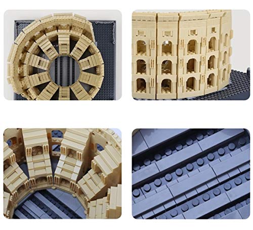 WANGE Modelo de Arquitectura de Montaje con Bloques. Coliseo Romano.