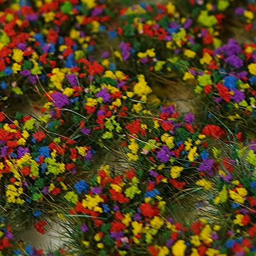 War World Scenics 100 x Mechones Autoadhesivos de Hierba Estática de 10mm – Flores Silvestres