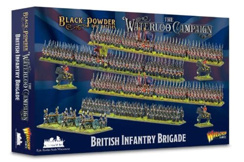 Warlord Games Brigada de Infantería Británica - Miniaturas de plástico a escala épica para polvo negro miniaturas de la era napoleónica altamente detalladas para juegos de guerra de mesa