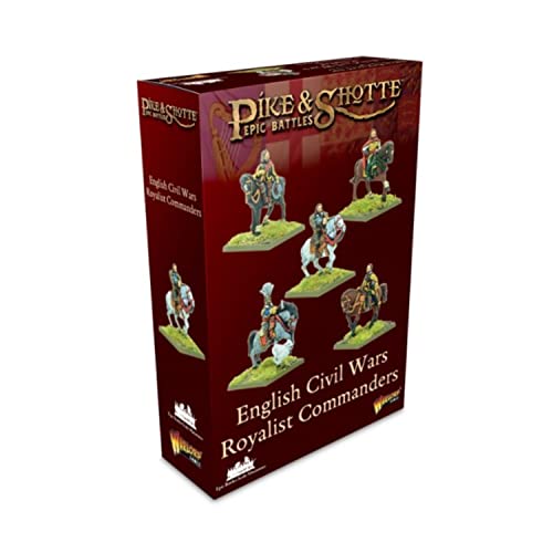 Warlord Games Royalist Commanders - Miniaturas de escala épica para lucio y shotte altamente detalladas en miniaturas de guerra civil inglesa para juegos de guerra de mesa