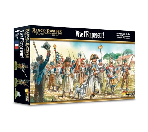 Warlord Games Vive L'Empereur! (Veteranos peninsulares franceses) - Miniaturas a escala de 28 mm para polvo negro, era napoleónica altamente detallada para juegos de guerra de mesa