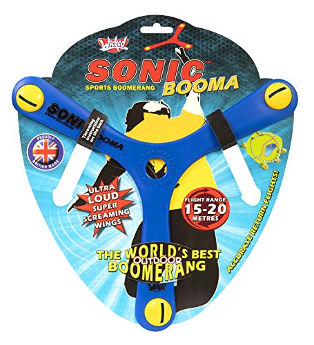 Wicked Sonic Booma | El bumerán deportivo que silba y grita mientras vuela (azul)