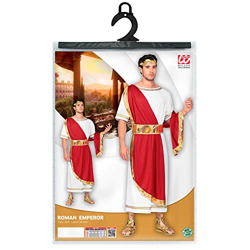 WIDMANN 09114 Disfraz de emperador romano, para hombre, rojo/blanco, XL , color/modelo surtido