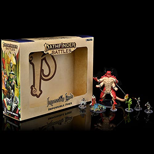 WizKids Pathfinder Battles Pack de 8 miniaturas Impossible Lands - Impossible Foes Boxed Set