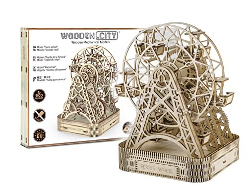 Woodencity Noria Kits de construcción en Madera, Marrón, 220 x 260 x 322 cm