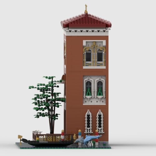 WUBA Venice Finale - Bloques de construcción, famoso juego de construcción clásico de Venecia, modelo de arquitectura modular, juego de construcción de arquitectura coleccionable para adultos,