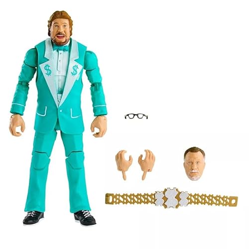 WWE Elite Collection Million Dollar Man Ted DiBiase - Figura de acción de lucha libre Legends Mattel Series 20