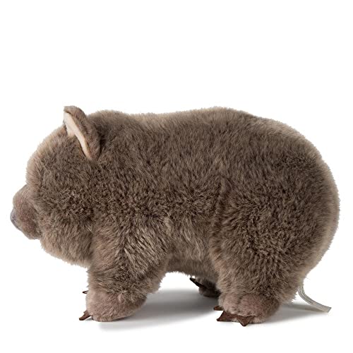 WWF Colección Plush Wombat de Peluche, diseño Realista, Aprox. 28 cm de Alto y maravillosamente Suave, Color Gris, (WWF00837)