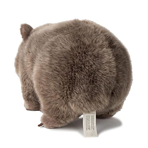 WWF Colección Plush Wombat de Peluche, diseño Realista, Aprox. 28 cm de Alto y maravillosamente Suave, Color Gris, (WWF00837)
