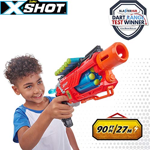 X-Shot - Pistola con munición y 4 huevos dino attack x-shot (46559)