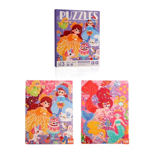 XJYHUE Puzzle magnético, Juego magnético Princesa Rompecabezas, Puzzles Magnetico Infantil para Niños, uegos de Viaje niños de 3 4 5 años, Juguetes Montessori Jigsaw Puzzle de Madera Libro