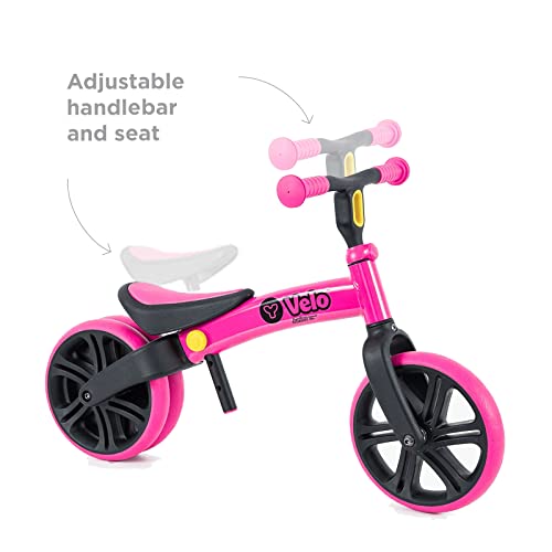 Yvolution Bicicleta de Equilibrio Evolutiva YVelo Junior Rosa