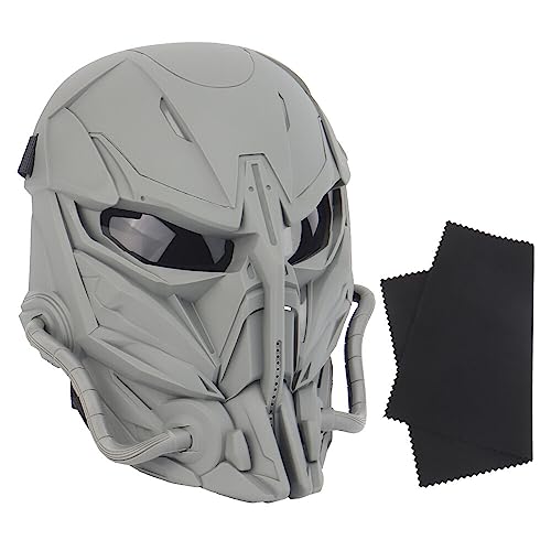 Yzpacc Máscara de exterior Punisher Máscara de segunda generación de cara completa para Halloween, caza, CS Wargame, equipo táctico, accesorios de película, tamaño ajustable