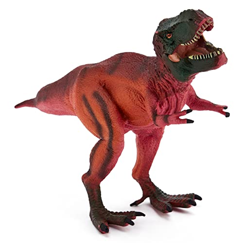 Zappi Co Kids T-Rex Rojo/Negro Dinosaurio de Juguete (27cm de Largo) Colección de Dinosaurios realistas y detallados para niños - Figuras de acción para Jugar y Aprender