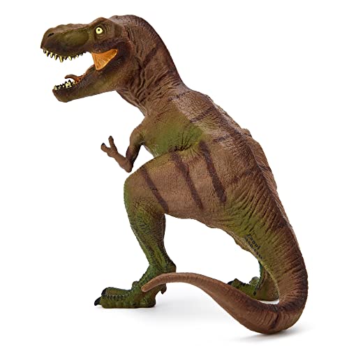 Zappi Co Kids T-Rex Verde/Negro Dinosaurio de Juguete (17cm de Altura) Colección de Dinosaurios realistas y detallados para niños - Figuras de acción para Jugar y Aprender
